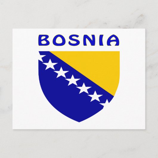 Wapenmantel BOSNIË Briefkaart (Voorkant)