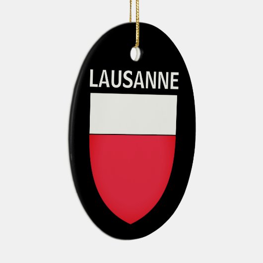 Wapenmantel Lausanne, ZWITSERLAND Keramisch Ornament (Rechts)