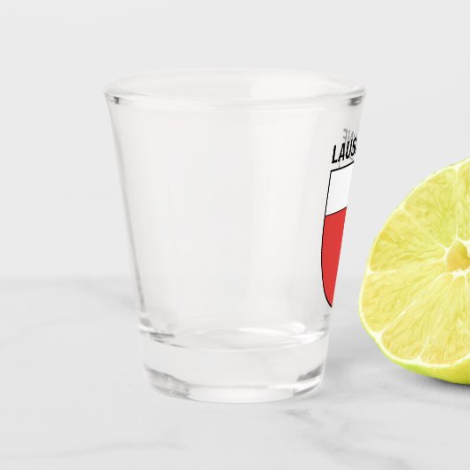 Wapenmantel Lausanne, ZWITSERLAND Shot Glas (Links)