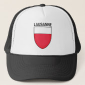 Wapenmantel Lausanne, ZWITSERLAND Trucker Pet (Voorkant)