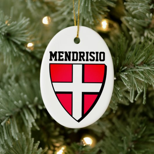 Wapenmantel Mendrisio - ZWITSERLAND Keramisch Ornament (Boom)