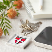 Wapenmantel Mendrisio - ZWITSERLAND Sleutelhanger (Zijkant)