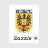 Wapenmantel Neuchâtel, Zwitserland Sticker (Vel)