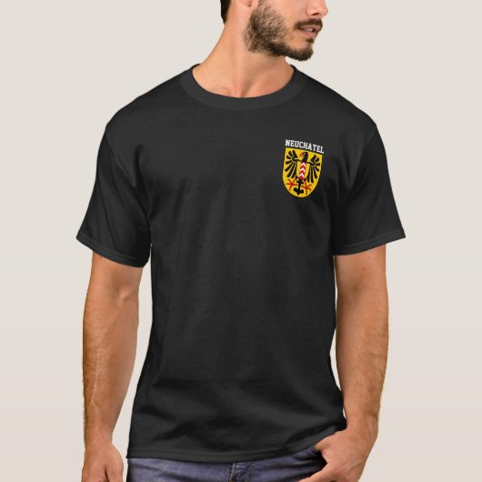 Wapenmantel Neuchâtel, Zwitserland T-Shirt (Voorkant)