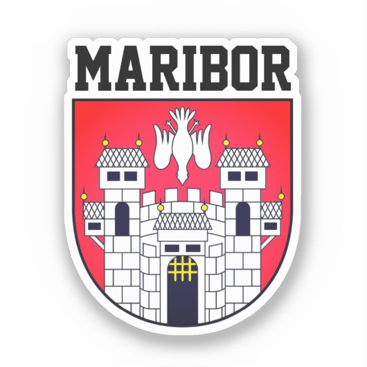 Wapenmantel van Maribor - SLOVENIË Sticker (Voorkant)