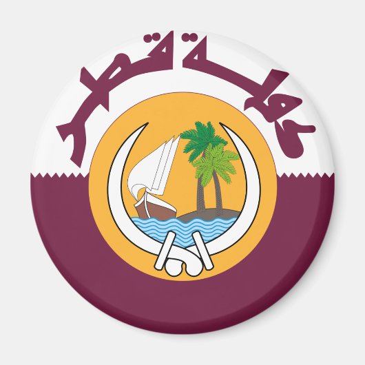 wapenmantel van qatar magneet (Voorkant)