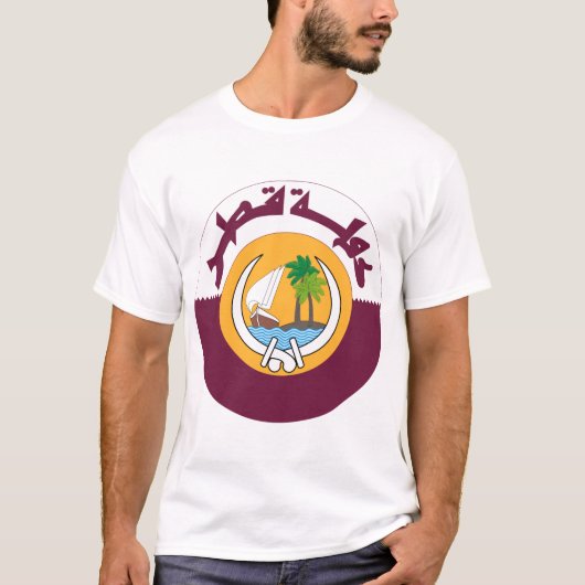 wapenmantel van qatar t-shirt (Voorkant)