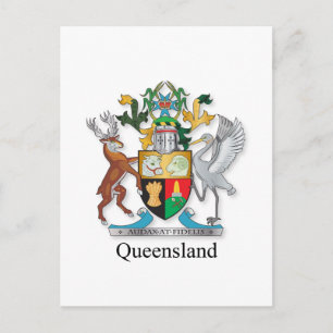 Wapenmantel van Queensland Briefkaart