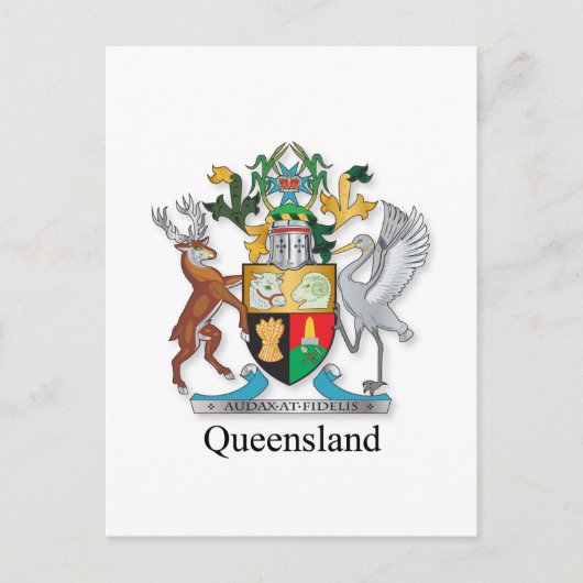 Wapenmantel van Queensland Briefkaart (Voorkant)