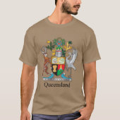 Wapenmantel van Queensland poster T-shirt (Voorkant)