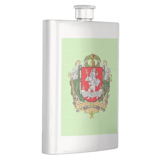 Wapenmantel van Vilnius, Litouwen Flask Flacon (Rechts)