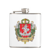 Wapenmantel van Vilnius, Litouwen Hip Flask Heupfles (Voorkant)