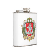 Wapenmantel van Vilnius, Litouwen Hip Flask Heupfles (Rechts)