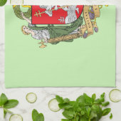 Wapenmantel van Vilnius, Litouwen Kitchen Towel Theedoek (Gevouwen)