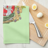 Wapenmantel van Vilnius, Litouwen Kitchen Towel Theedoek (Quarter Fold)