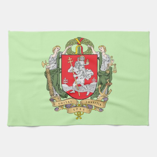 Wapenmantel van Vilnius, Litouwen Kitchen Towel Theedoek (Horizontaal)