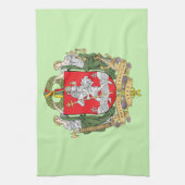 Wapenmantel van Vilnius, Litouwen Kitchen Towel Theedoek (Verticaal)