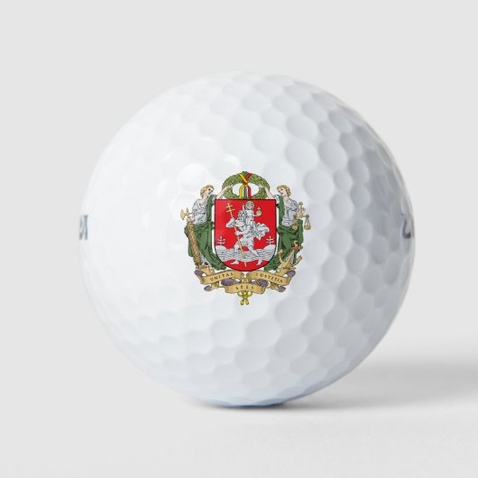 Wapenmantel van Vilnius, Litouwse Golfballs Golfballen (Voorkant)