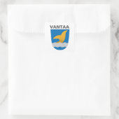 Wapenmantel vantaa (Finland) Vierkante Sticker (Tas)