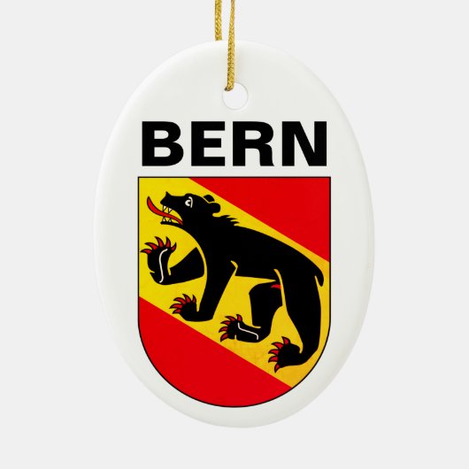 Wapenmantel, ZWITSERLAND Keramisch Ornament (Achterkant)