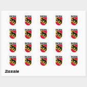 Wapenmantel, ZWITSERLAND Ronde Sticker (Vel)