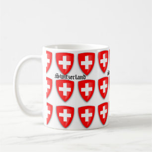 Wapenmantel Zwitserland Tekst Souvenir Koffiemok