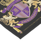 Wapenmonogram Emblem Golden Lion Shield Korte Tafelloper (Hoek)