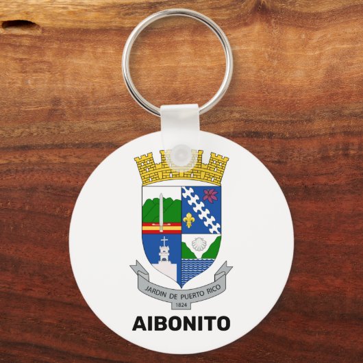 Wapenmunt - Aibonito, Puerto Rico Sleutelhanger (Voorkant)