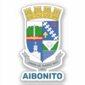 Wapenmunt - Aibonito, Puerto Rico Sticker (Voorkant)