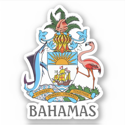 Wapenmunt - Bahama's Sticker (Voorkant)
