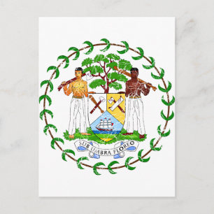 Wapenmunt Belize Briefkaart