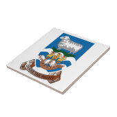 Wapenmunt Falklandeilanden Tegeltje (Zijkant)