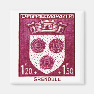 Wapenmunt, Grenoble Frankrijk Magneet