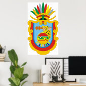 Wapenmunt Guerrero Mexico Officieel symbool Logo Poster (Thuiskantoor)