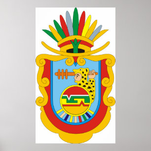 Wapenmunt Guerrero Mexico Officieel symbool Logo Poster