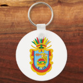 Wapenmunt Guerrero Mexico Officieel symbool Logo Sleutelhanger (Voorkant)