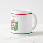 Wapenmunt Hongarije Budapest Gifts Grote Koffiekop (Voorkant rechts)