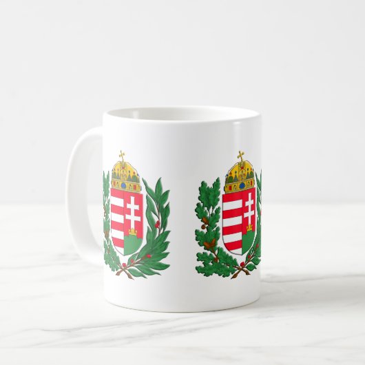 Wapenmunt Hongarije Budapest Gifts Koffiemok (Voorkant links)