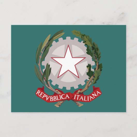 Wapenmunt Italië Italië Italië Briefkaart (Voorkant)