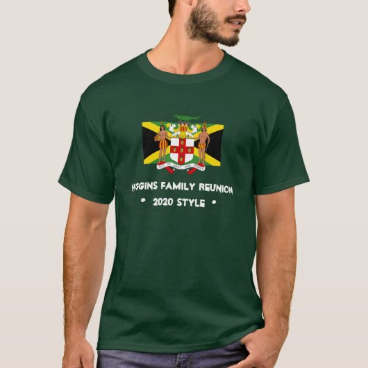 Wapenmunt Jamaicaanse vlag - Aangepaste T-shirt (Voorkant)