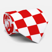 Wapenmunt - Kroatisch patroon Stropdas (Opgerold)