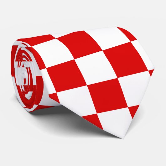 Wapenmunt - Kroatisch patroon Stropdas (Opgerold)