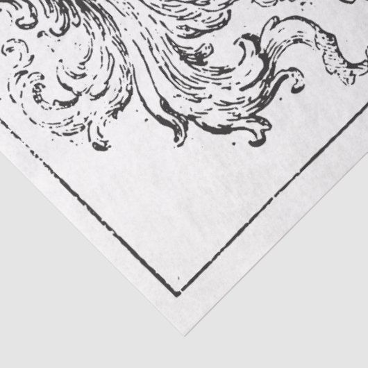 Wapenmunt, leeuwen tissuepapier (Detail)