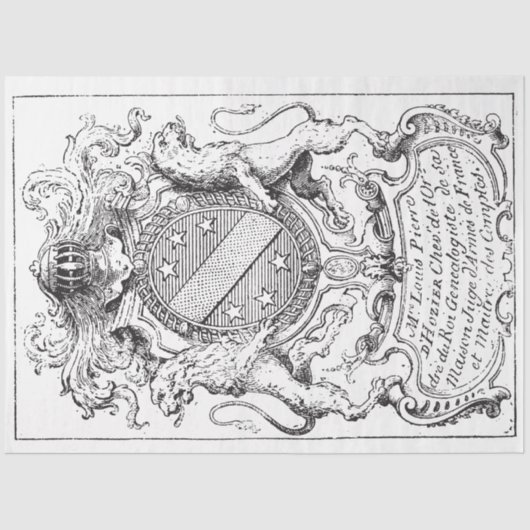 Wapenmunt, leeuwen tissuepapier (Voorkant)