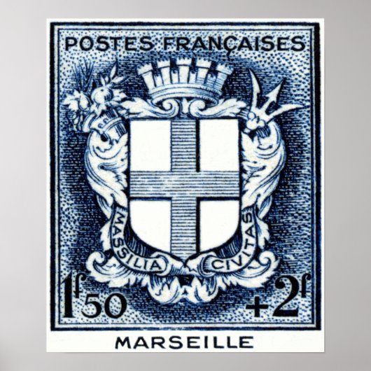 Wapenmunt, Marseille Frankrijk Poster (Voorkant)