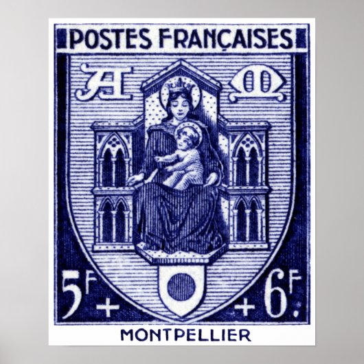 Wapenmunt, Montpellier Frankrijk Poster (Voorkant)
