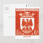 Wapenmunt, Nice Frankrijk Briefkaart (Voorkant / Achterkant)