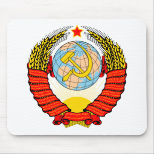 Wapenmunt officieel symbool heraldry van de Sovjet Muismat