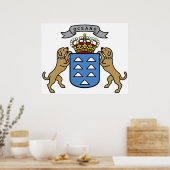 Wapenmunt Officieel symbool Spanje Poster (Keuken)