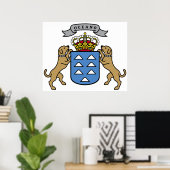 Wapenmunt Officieel symbool Spanje Poster (Thuiskantoor)